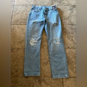 levis 501 ripped jeans